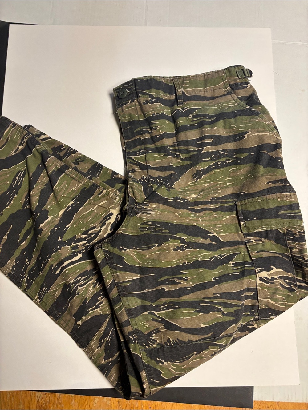 Propper Tiger Stripe Cargo Pants - Olive Green & Brown